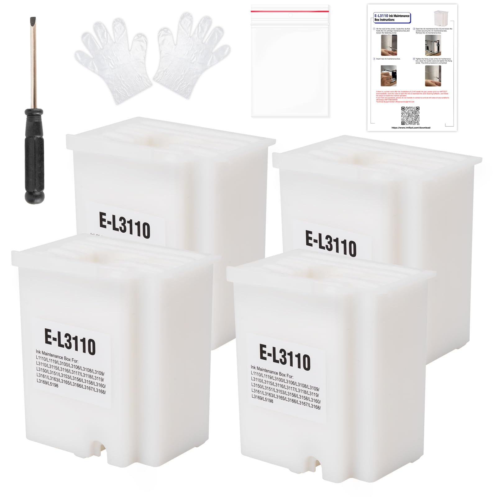 Amazon.com: imtfzct 4pcs Waste Ink Pad Replacement with Zeroing